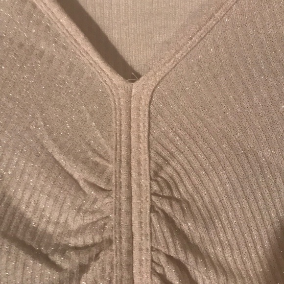 Ruched Sparkle Top NWOT - Picture 3 of 7